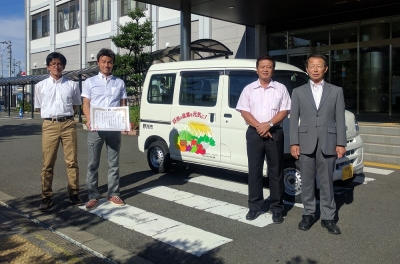 野洲市へ軽乗用車寄贈